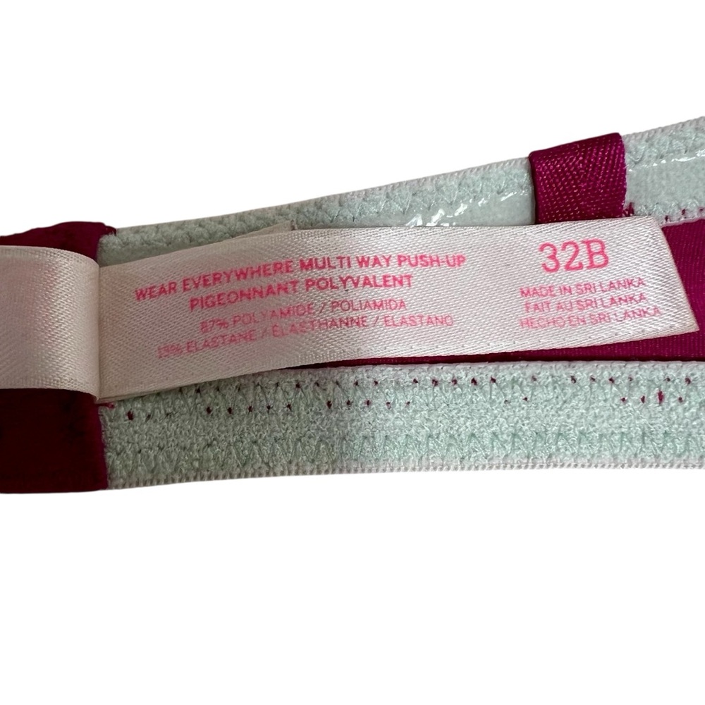 2013 PINK Victoria's Secret Wear Everywhere Push-Up Strapless Bra 32B - Picture 5 of 6
